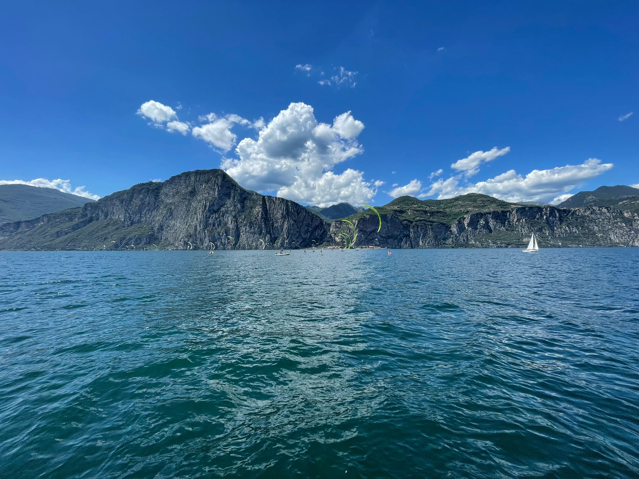 Panorama of Campione del Garda on Lake Garda