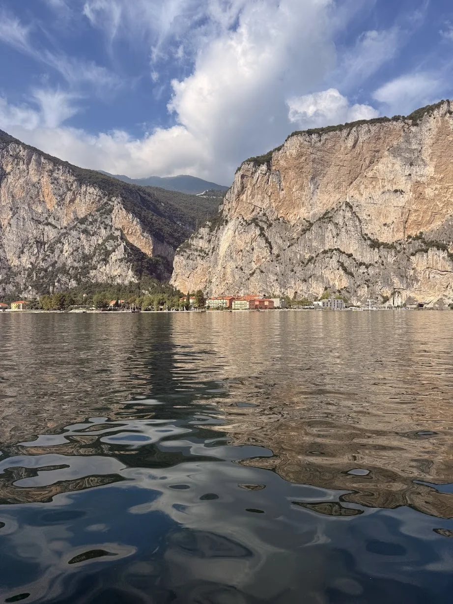 Mountains and crystal clear waters of Lake Garda