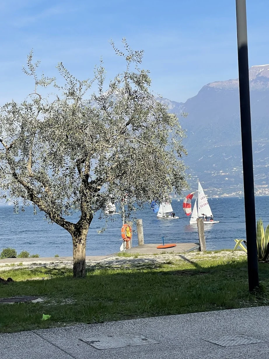 Campione del Garda beach - windsurfing